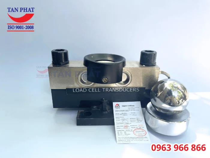 Loadcell QSA 10 tấn Keli có thiết kế dạng cầu bi, chất liệu thép chống gỉ chất lượng cao